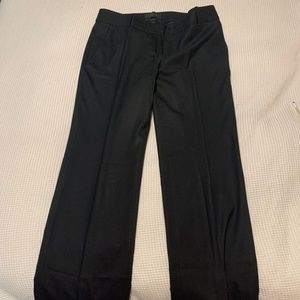 J Crew Super 120s Black Suit Pants